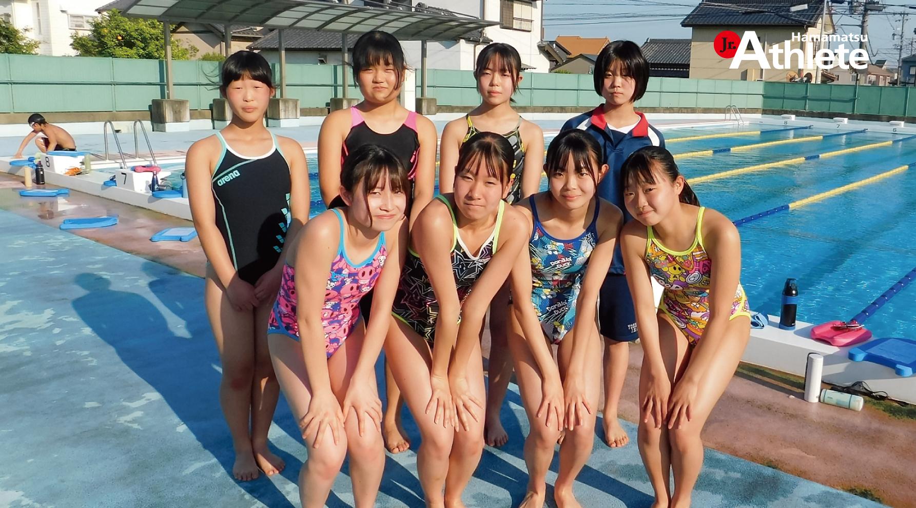 女子 中学 水泳 写真 