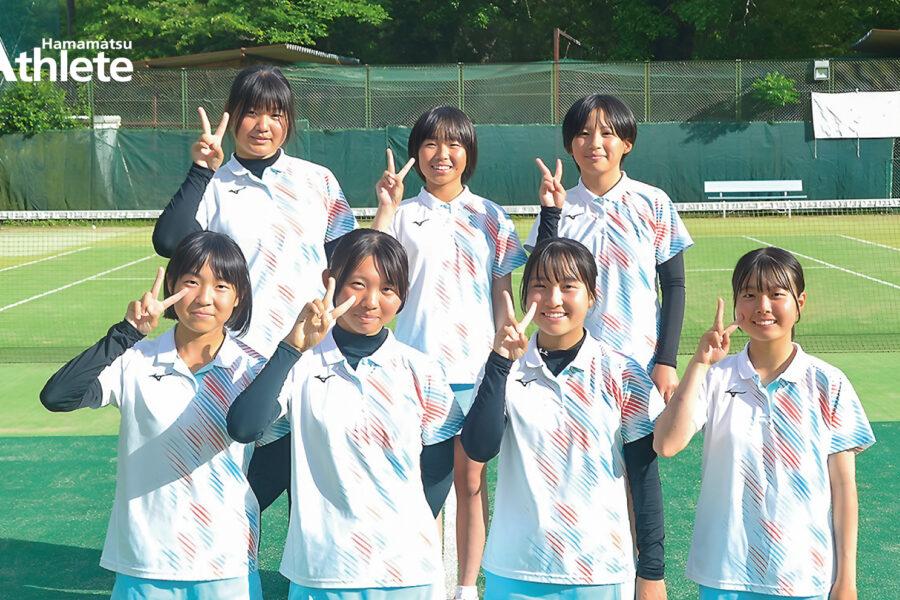 培ってきた経験を活かし、県大会ベスト8を目指す。／春野中学校 女子ソフトテニス部 | ジュニアアスリート浜松